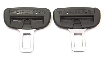 Set of 2 Male Seat Belt Seatbelt Buckle Clip 11-18 VW Jetta MK6 - 7N0 857 737 DE