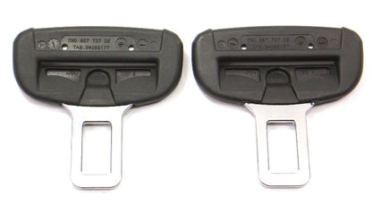 Set of 2 Male Seat Belt Seatbelt Buckle Clip 11-18 VW Jetta MK6 - 7N0 857 737 DE
