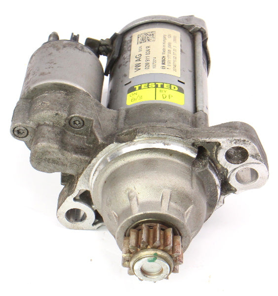 Starter 14-18 VW Jetta MK6 Passat Golf MK7 Beetle Genuine Bosch - 02M 911 024 R