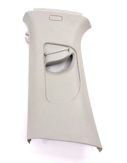 LH B Pillar Interior Seat Belt Trim Panel 11-18 VW Jetta MK6 Grey - 5C6 867 243