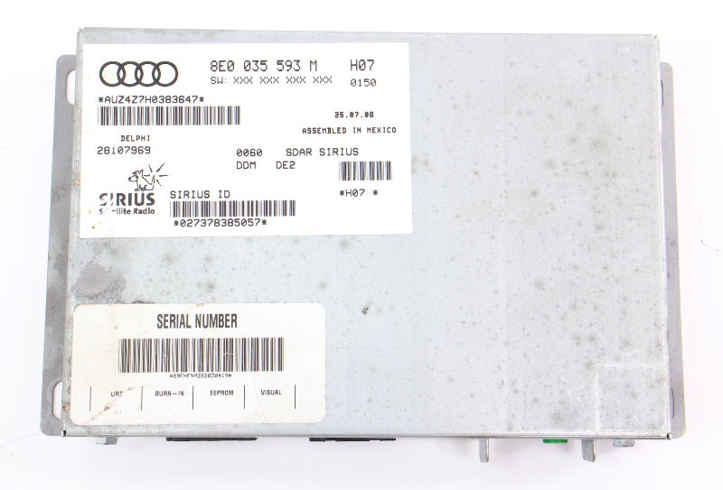 Sirius XM Radio Tuner Module VW Rabbit MK5 Passat Audi A3 A4 A6 ~ 8E0 035 593 M