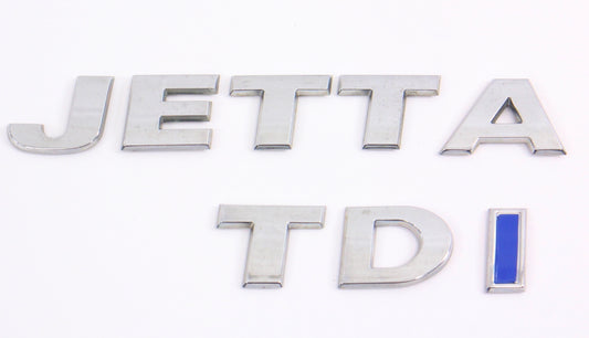 Rear Hatch Trunk Emblem Badges 09-14 VW Sportwagen 11-18 Jetta TDI MK6 - Genuine