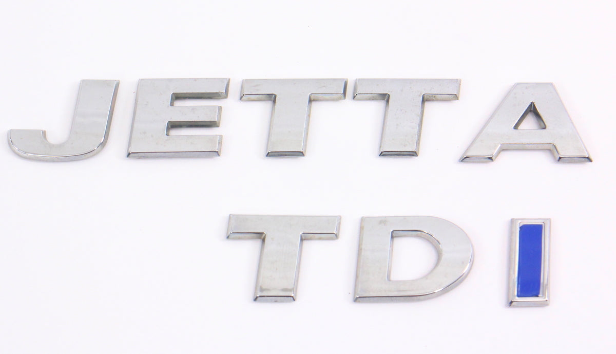 Rear Hatch Trunk Emblem Badges 09-14 VW Sportwagen 11-18 Jetta TDI MK6 - Genuine
