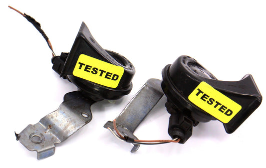 Horn Set 05-10 VW Jetta Rabbit GTI MK5 Sportwagen Clarton 1K0 951 221 B / 223 B