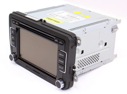 Head Unit Radio 6 CD Changer Sat 10-15 VW Jetta Golf GTI Mk6 - 1K0 035 180 AE