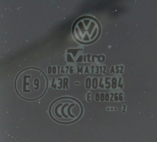 RH Rear Side Window Exterior Door Glass 11-18 VW Jetta Sedan MK6 Tinted