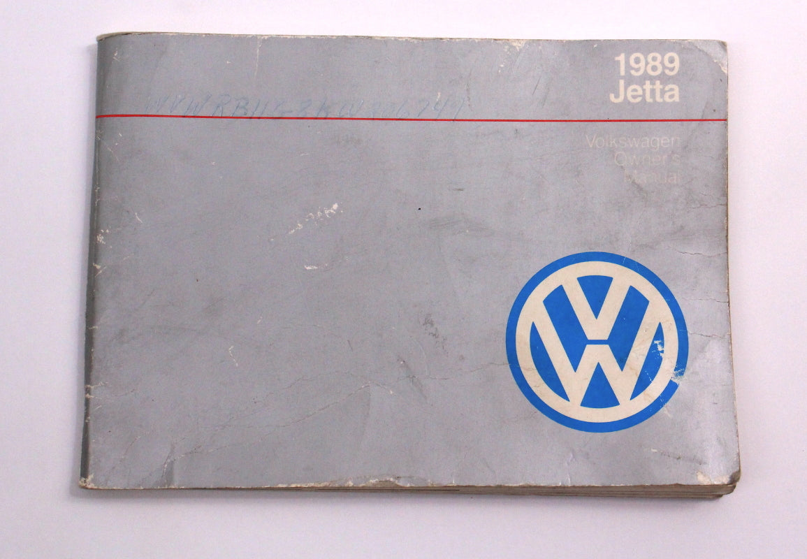 1989 VW Jetta Owners Manual Book MK2 - Genuine