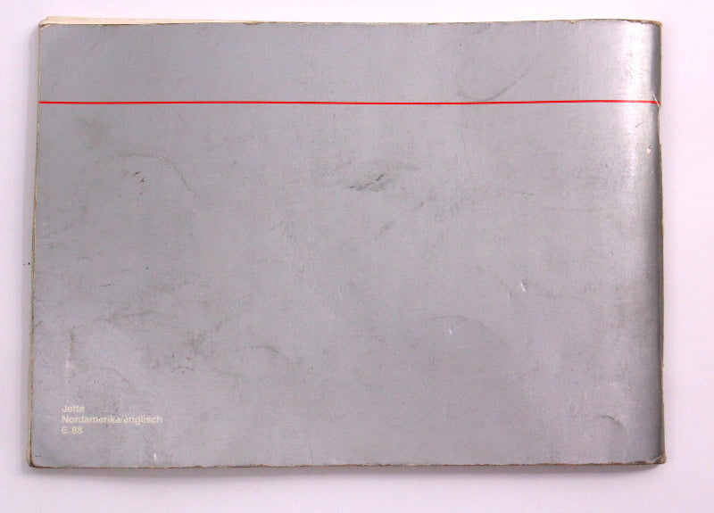 1989 VW Jetta Owners Manual Book MK2 - Genuine