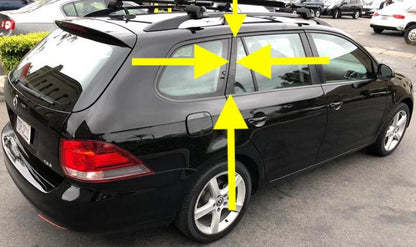 RH Rear Door Window Pillar Trim 09-10 VW Jetta Sportwagen MK5 MK6 1K9 839 904 C
