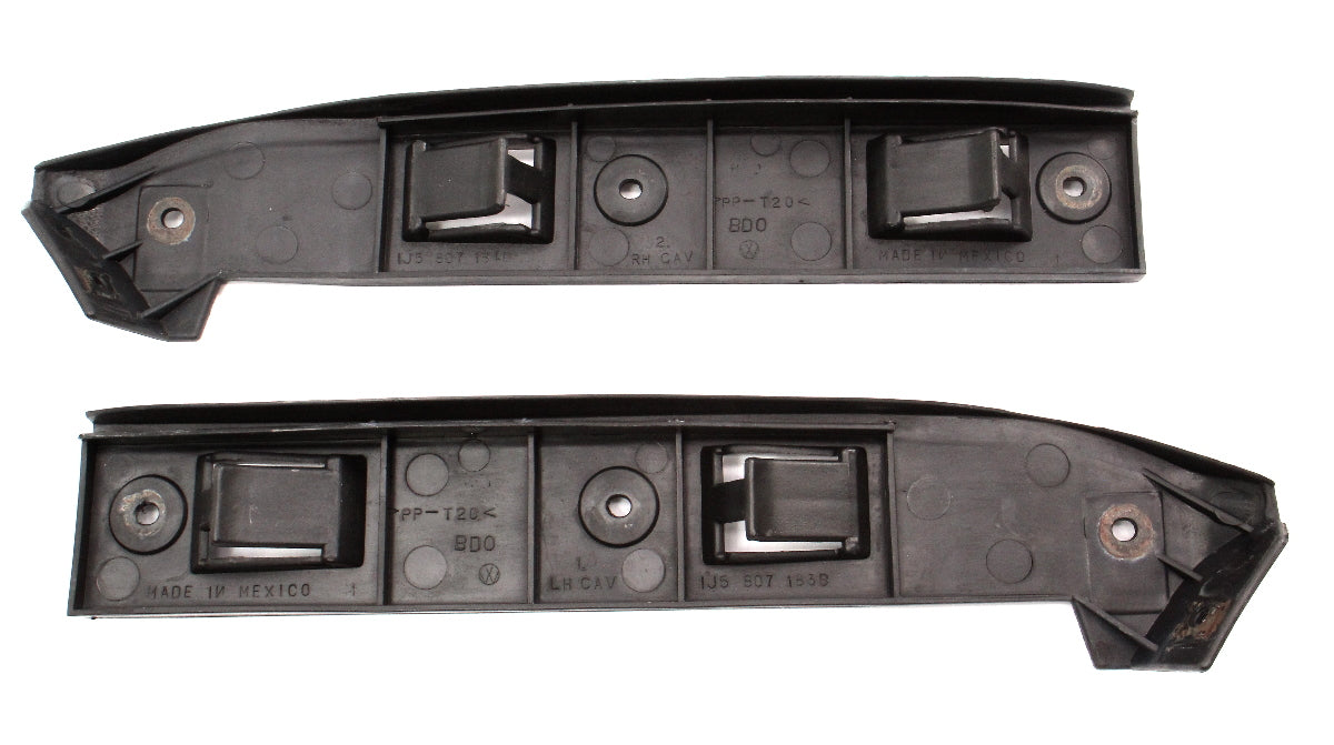 Front Bumper Mount Bracket Pair 99-05 VW Jetta MK4 Genuine - 1J5 807 183 B/184 B