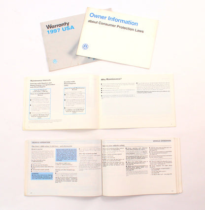 Owners Manual Books 1997 VW Passat B4 Wagon Sedan - Genuine Volkswagen