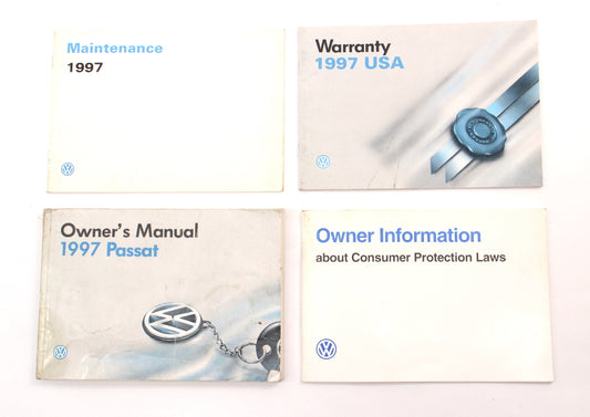 Owners Manual Books 1997 VW Passat B4 Wagon Sedan - Genuine Volkswagen
