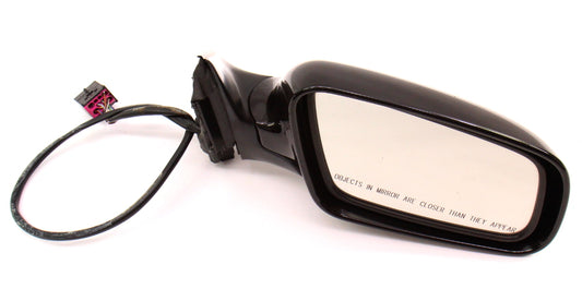 RH Side View Door Mirror 00-03 Audi A8 D2 LZ9W Ebony Black Pearl - Genuine