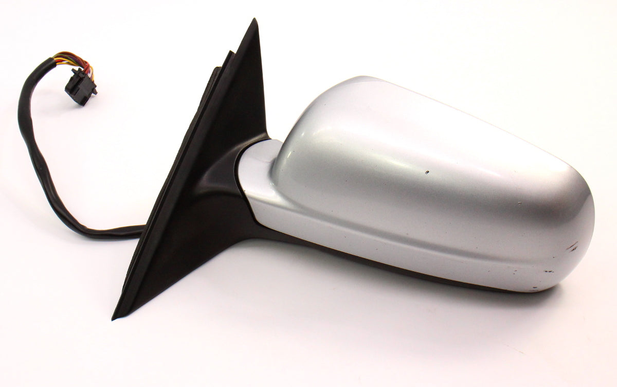 LH Exterior Side View Door Mirror 98-04 VW Passat B5 LA7W Reflex Silver - Genuine
