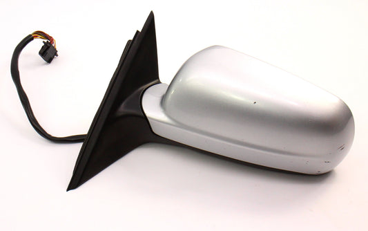 LH Exterior Side View Door Mirror 98-04 VW Passat B5 LA7W Reflex Silver - Genuine