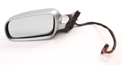 LH Exterior Side View Door Mirror 98-04 VW Passat B5 LA7W Reflex Silver - Genuine