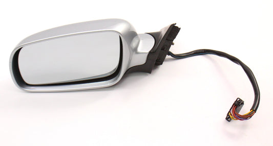 LH Exterior Side View Door Mirror 98-04 VW Passat B5 LA7W Reflex Silver - Genuine