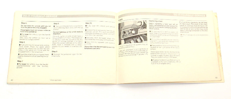 1986 Volkswagen VW Jetta Owners Manual Book MK2 - Genuine