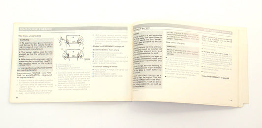 1986 Volkswagen VW Golf Owners Manual Book MK2 - Genuine