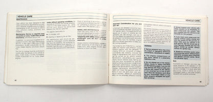 1990 Volkswagen VW Jetta Owners Manual Book MK2 - Genuine