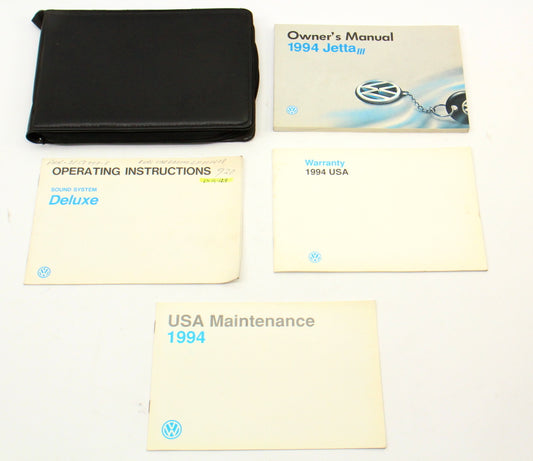 1994 Volkswagen VW Jetta III MK3 Owners Manual Book - Genuine