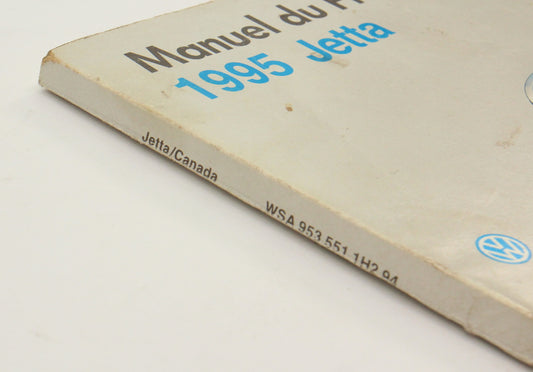 1995 Volkswagen VW Jetta MK3 Owners Manual Book French Canadian - Genuine