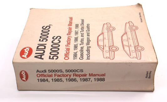 Official Factory Repair Manual Bentley 84-88 Audi 5000S 5000CS - LPV 800 445