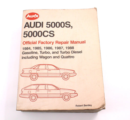 Official Factory Repair Manual Bentley 84-88 Audi 5000S 5000CS - LPV 800 445