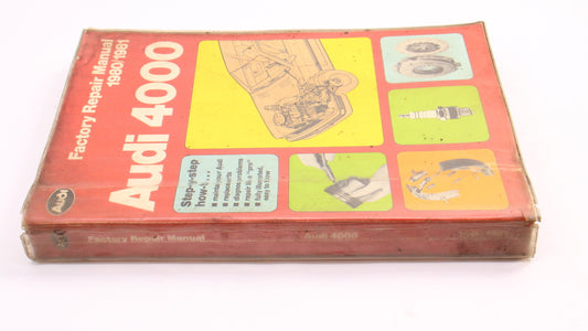 Official Factory Repair Manual Book 80-81 Audi 4000