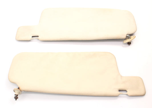 Early Sun Visor Set Sunvisors 75-80 VW Rabbit Jetta Mk1 White Brown - Genuine