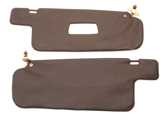 Early Sun Visor Set Sunvisors 75-80 VW Rabbit Jetta Mk1 White Brown - Genuine