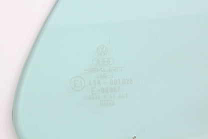 LH Door Vent Quarter Side Window Glass 80-91 VW Vanagon T3 - Genuine