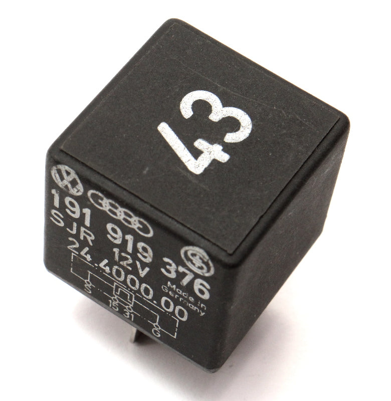 Engine Low Coolant Relay 43 VW Audi Jetta Golf Rabbit Passat Corrado 191 919 376