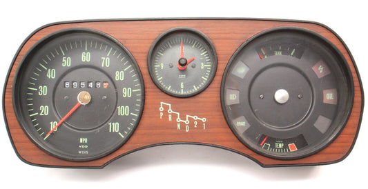 Gauge Cluster Speedometer 73-79 Audi Fox AT Gas - Genuine - 839 919 035 E