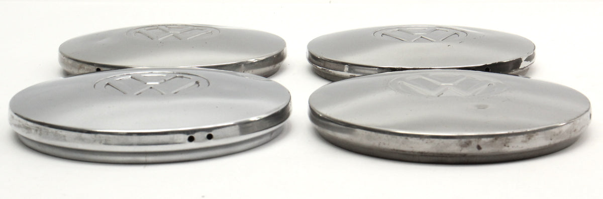 Chrome Wheel Center Hub Cap Set 75-84 VW Rabbit Jetta Pickup MK1 ~ Genuine
