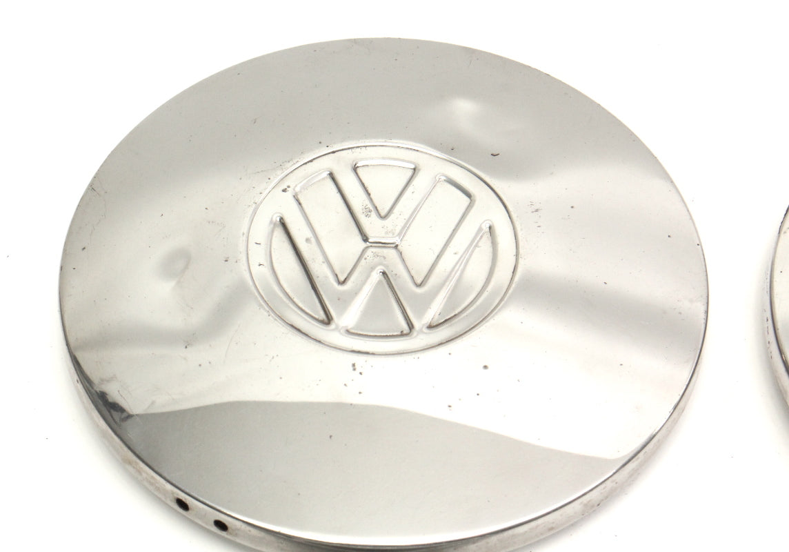 Chrome Wheel Center Hub Cap Set 75-84 VW Rabbit Jetta Pickup MK1 ~ Genuine