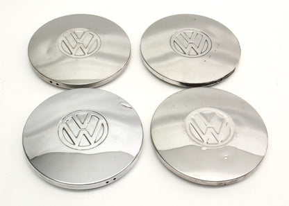 Chrome Wheel Center Hub Cap Set 75-84 VW Rabbit Jetta Pickup MK1 ~ Genuine