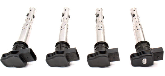 Set of 4 Ignition Coils VW Beetle Jetta GTI Eos Passat A4 TT Q5 ~ 07K 905 715 F