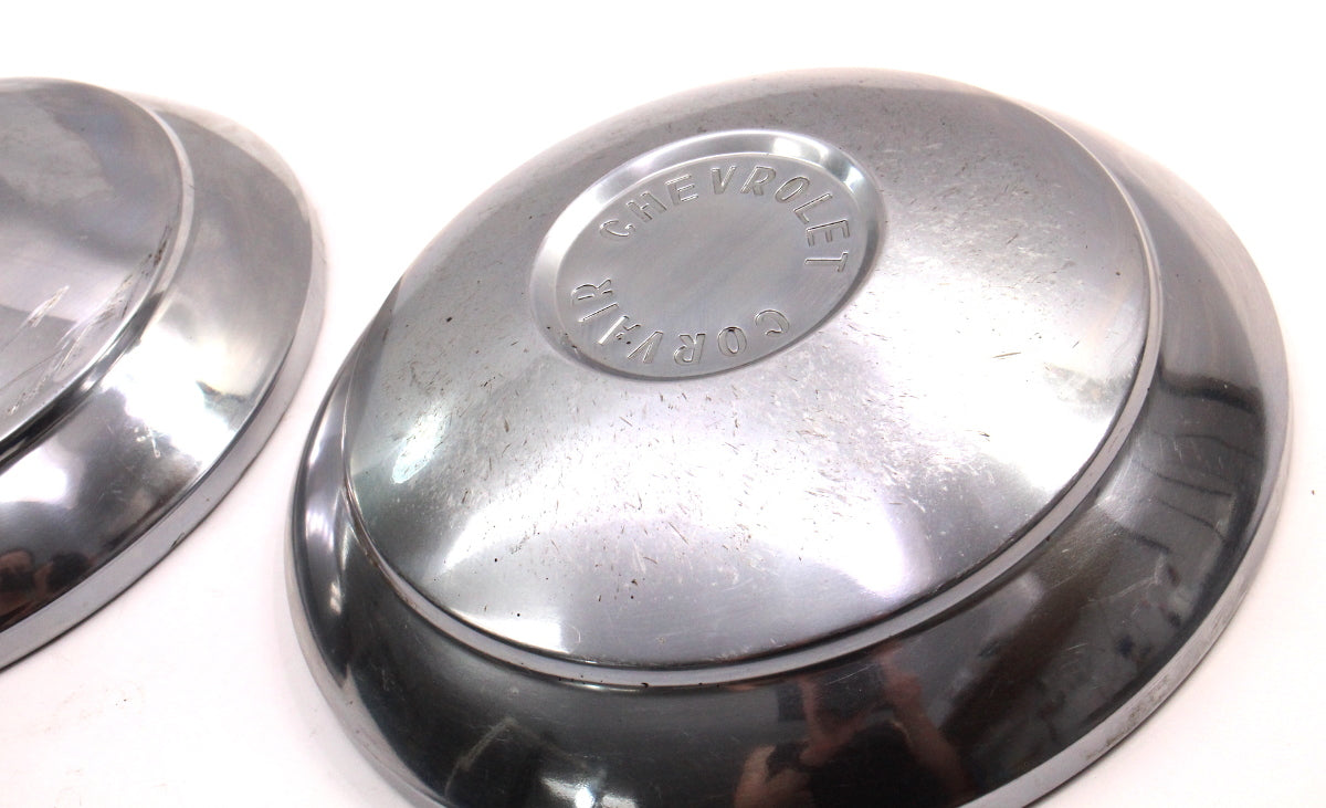 Set of 2 Stock 1960 Chevrolet Chevy Corvair Monza Dish Hubcap Hub Cap