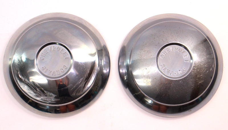 Set of 2 Stock 1960 Chevrolet Chevy Corvair Monza Dish Hubcap Hub Cap