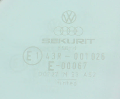 LH Bolt Through Vent Window Door Glass 75-84 VW Rabbit GTI Cabriolet MK1