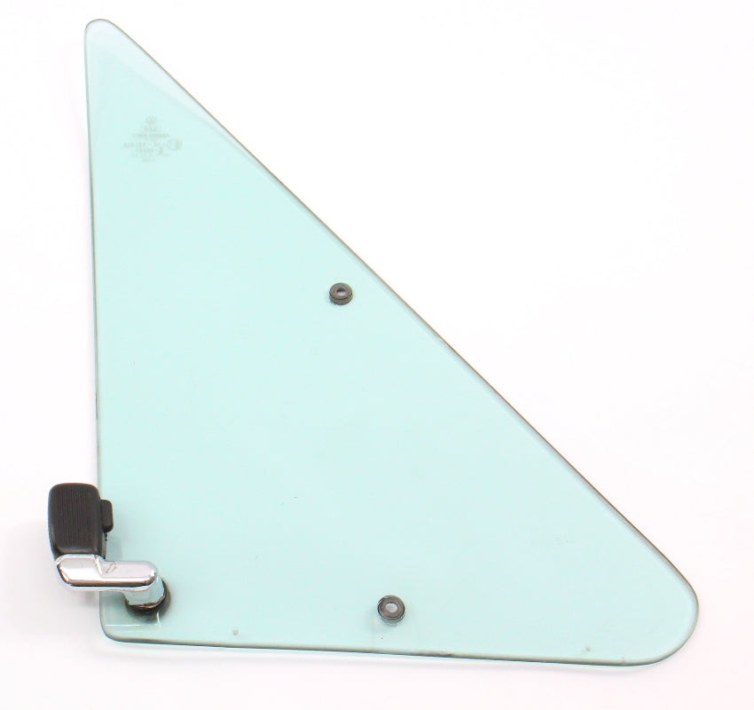 LH Bolt Through Vent Window Door Glass 75-84 VW Rabbit GTI Cabriolet MK1