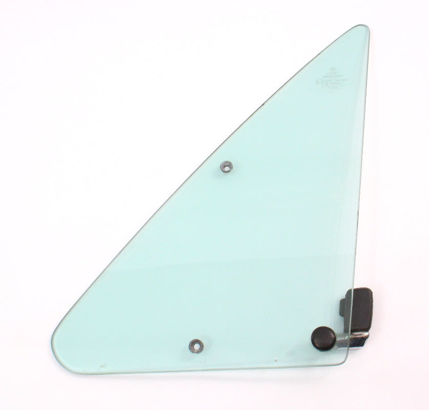 LH Bolt Through Vent Window Door Glass 75-84 VW Rabbit GTI Cabriolet MK1