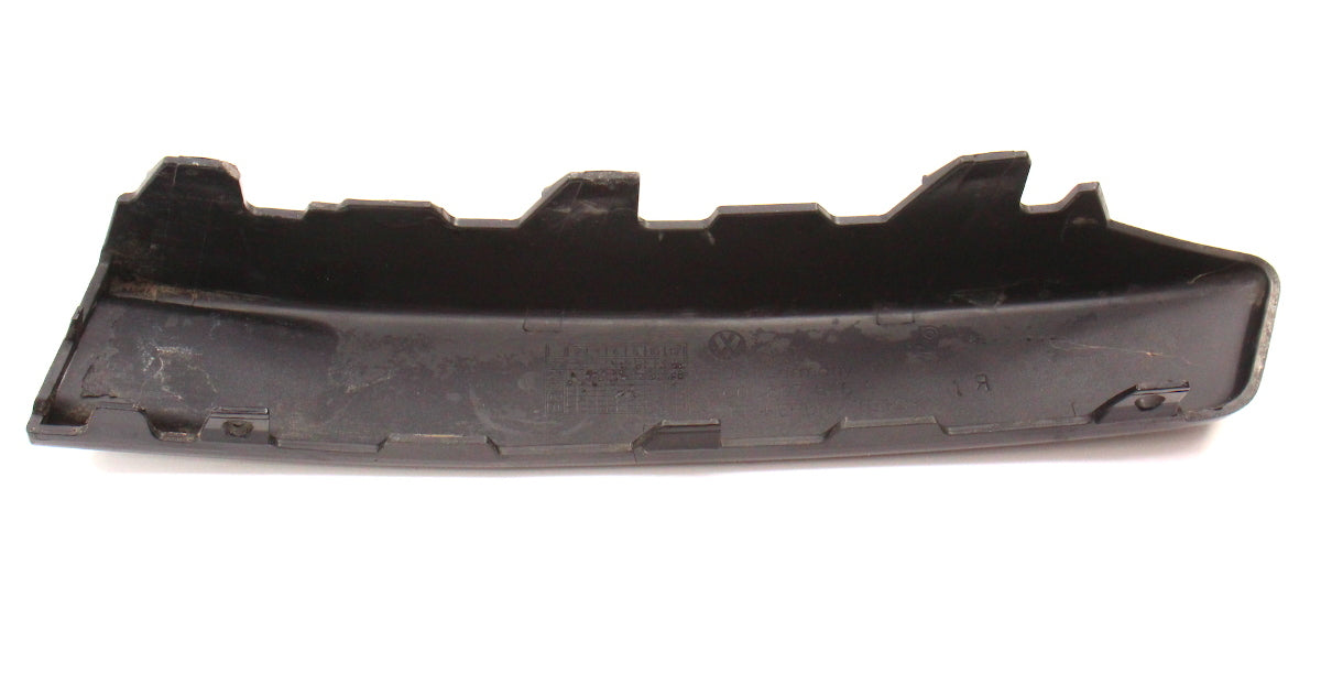 RH Front Bumper Trim Filler Panel 06-10 VW Passat B6 LC9X Black - 3C0 807 646 A