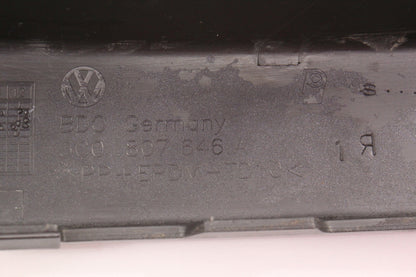 RH Front Bumper Trim Filler Panel 06-10 VW Passat B6 LC9X Black - 3C0 807 646 A