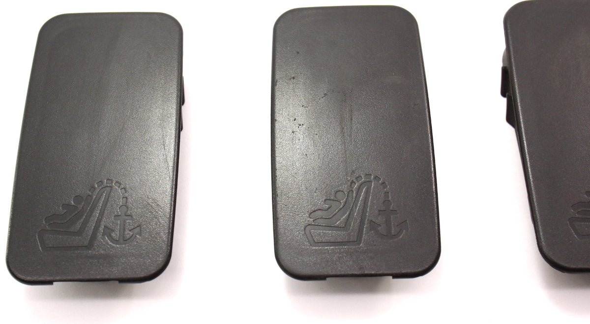 Child Seat Restraint Hooks Mounts Caps Audi A4 02-05 B6 - Black - 4B0 887 301