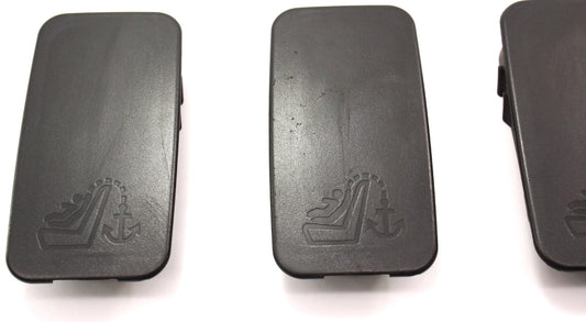 Child Seat Restraint Hooks Mounts Caps Audi A4 02-05 B6 - Black - 4B0 887 301