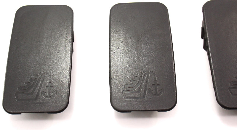 Child Seat Restraint Hooks Mounts Caps Audi A4 02-05 B6 - Black - 4B0 887 301