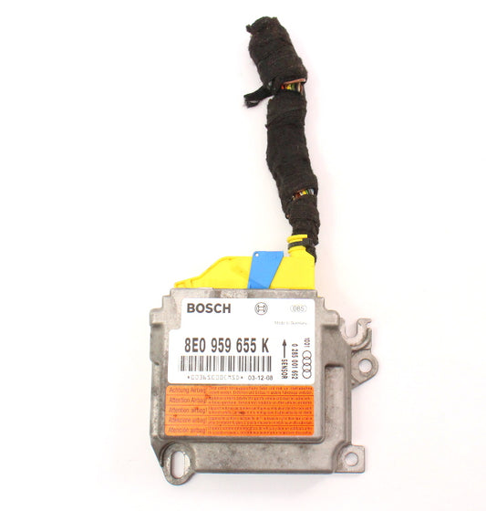 Airbag Air Bag Computer Module & Pigtail 04-05 Audi A4 S4 B6 - 8E0 959 655 K