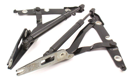 Trunk Hinges & Struts 02-08 Audi A4 S4 B6 B7 LY9B Black - 8E5 827 301 C / 302 C